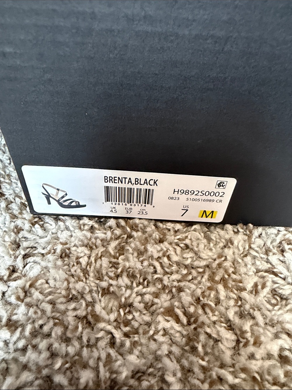 Naturalizer Black Strappy High Heel Sandals - Picture 3 of 8